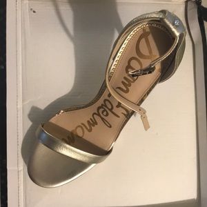 Sam Edelman Ariella Heels in Light Gold